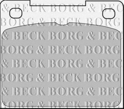 BORG & BECK bbp1307 -  Комплект тормозных колодок, дисковый тормоз